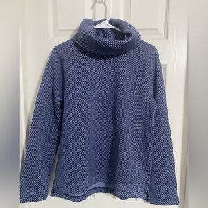 NWT J. Crew Factory Navy Herringbone Turtleneck Sweater